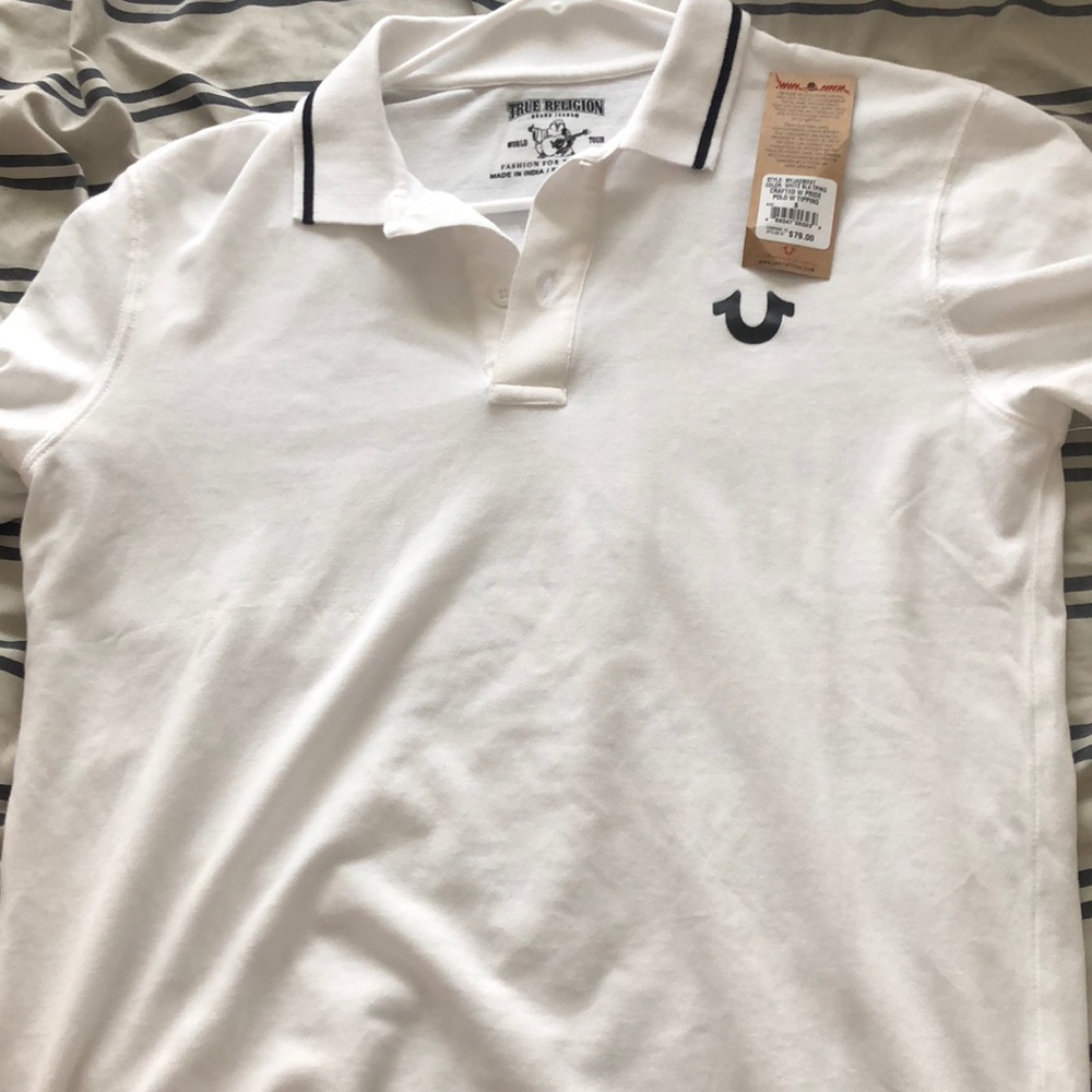 True religion polo shirt size small never worn